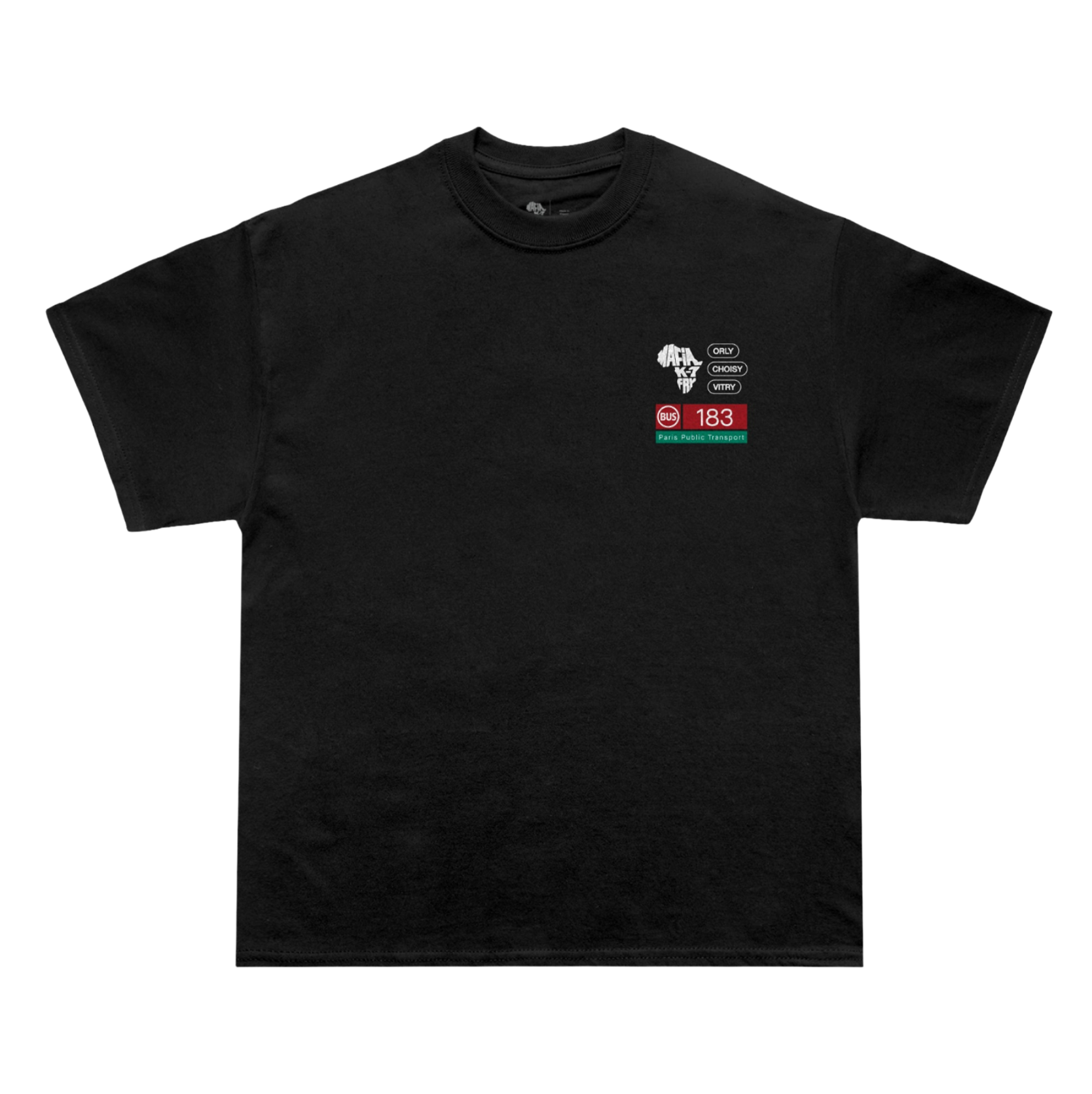 T-SHIRT K1FRY "BUS 183" BLACK