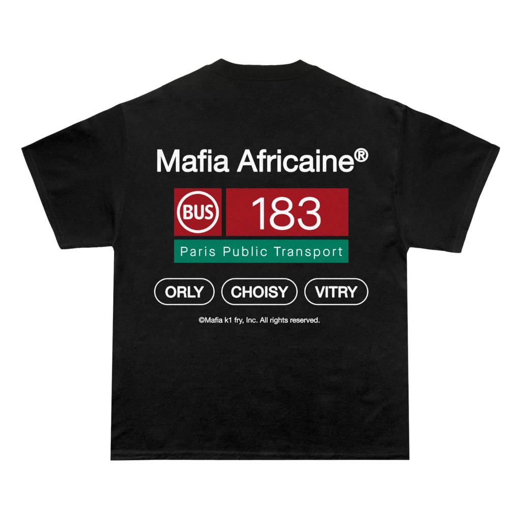 T-SHIRT K1FRY "BUS 183" BLACK
