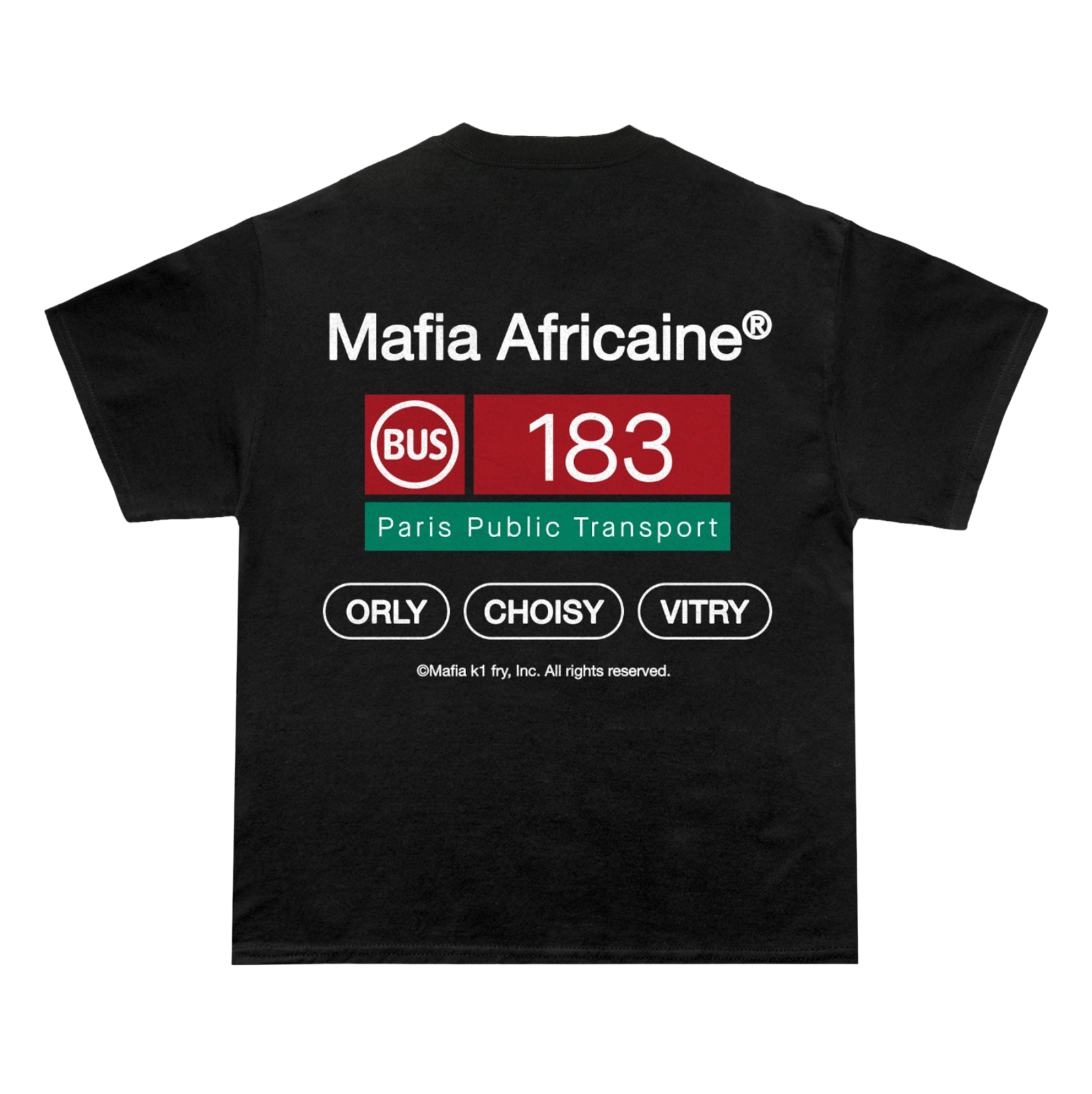 T-SHIRT K1FRY "BUS 183" BLACK