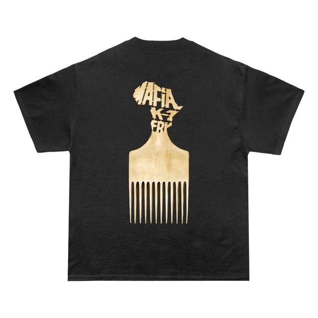 TShirt K1FRY "MAFIA AFRICAINE" _Black/Gold