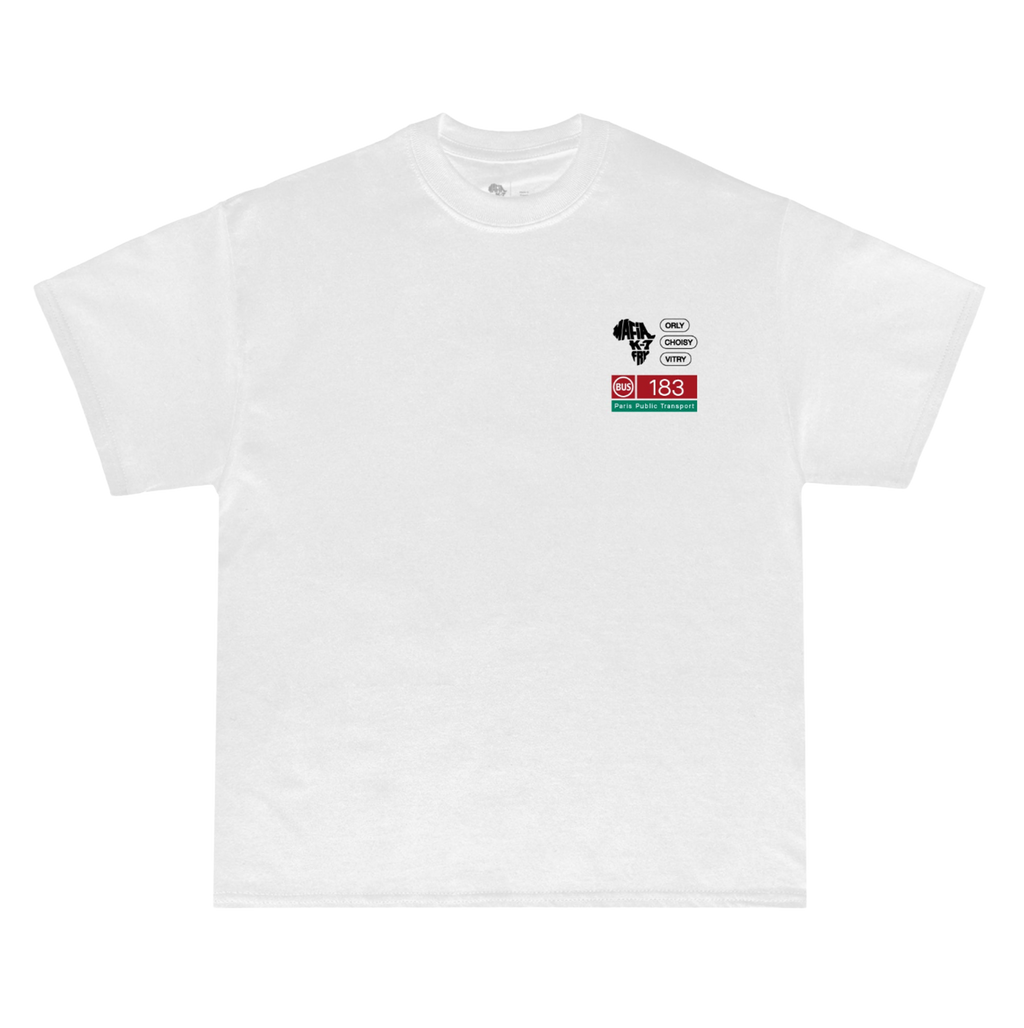 T-SHIRT K1FRY "BUS 183" WHITE