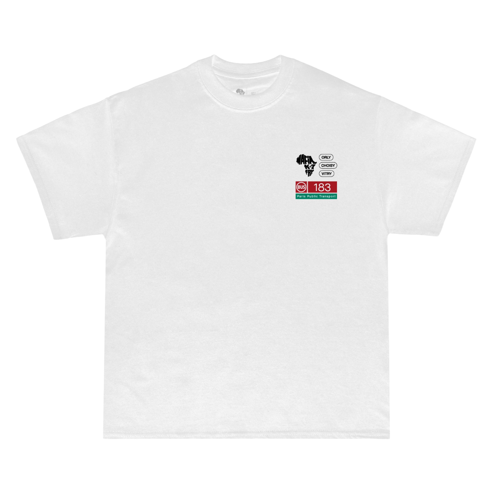 T-SHIRT K1FRY "BUS 183" WHITE
