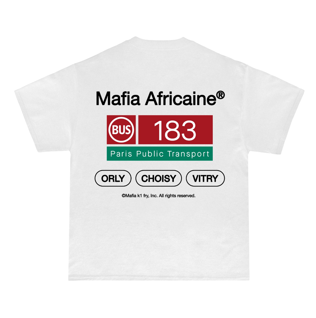 T-SHIRT K1FRY "BUS 183" WHITE