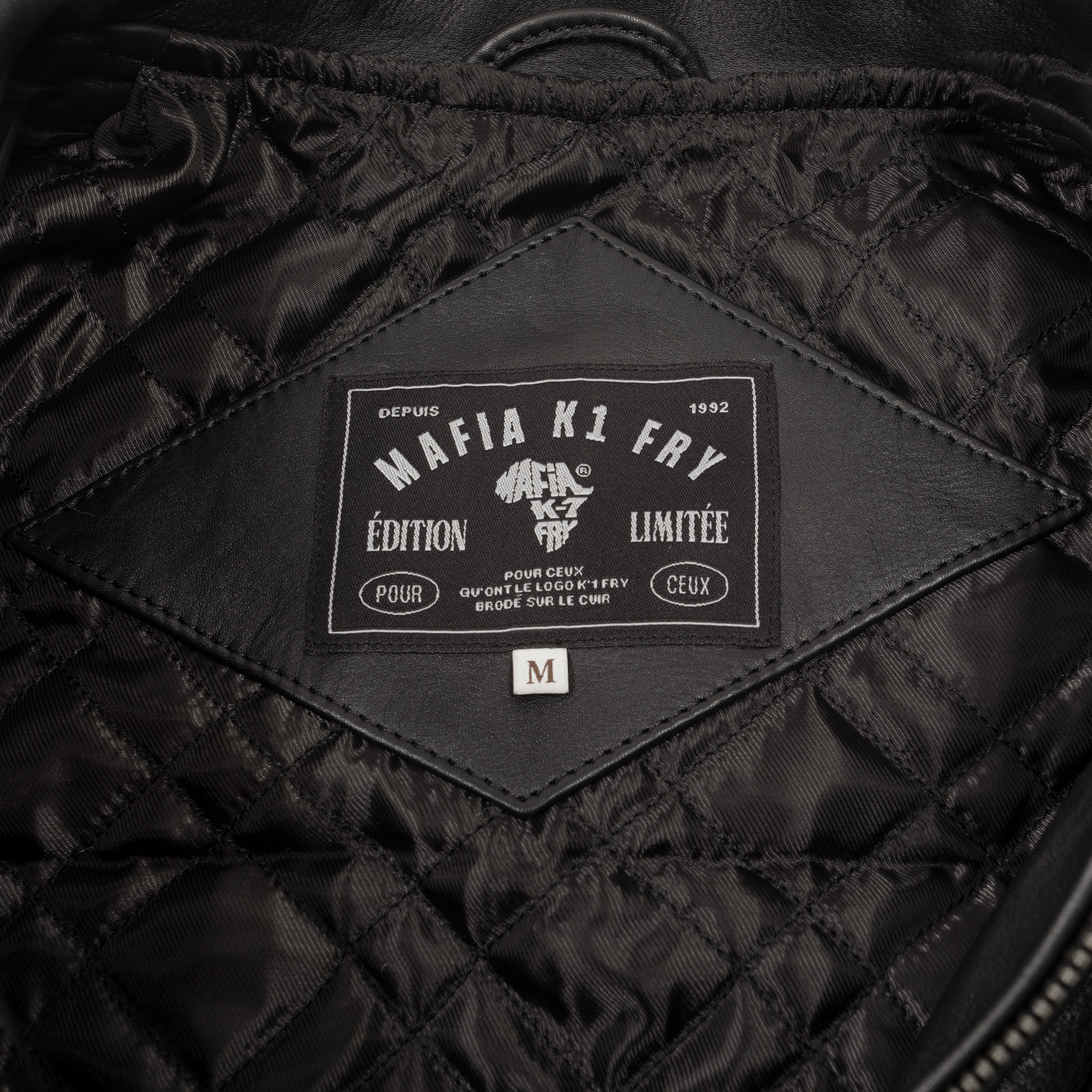 Blouson "POUR CEUX"  Triple Black